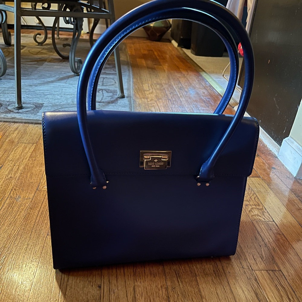 kate spade Royal blue leather handbag